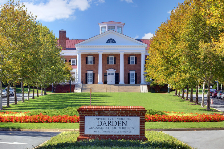 The Darden School of Business located at the University of Virginia in Charlottesville.