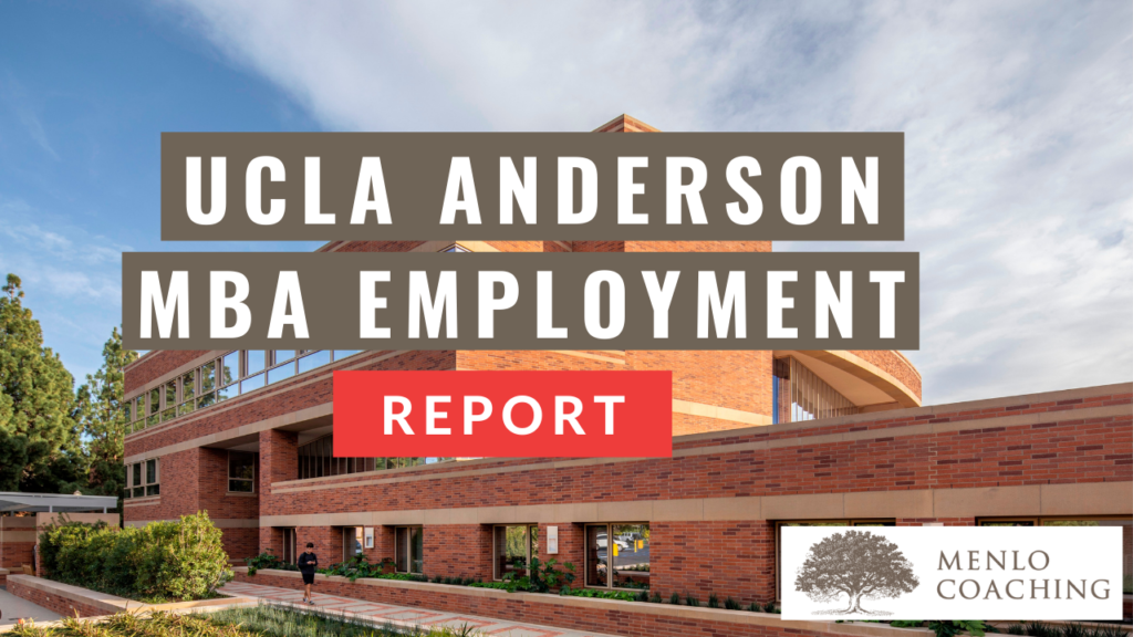UCLA Anderson MBA Employment Report