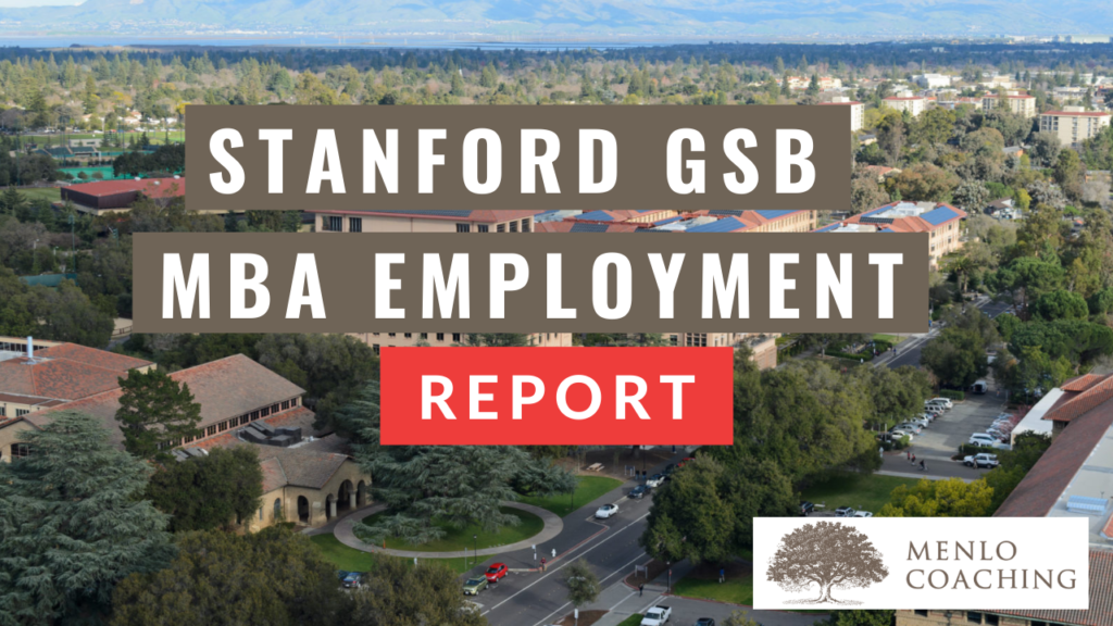 Stanford GSB MBA Employment Report