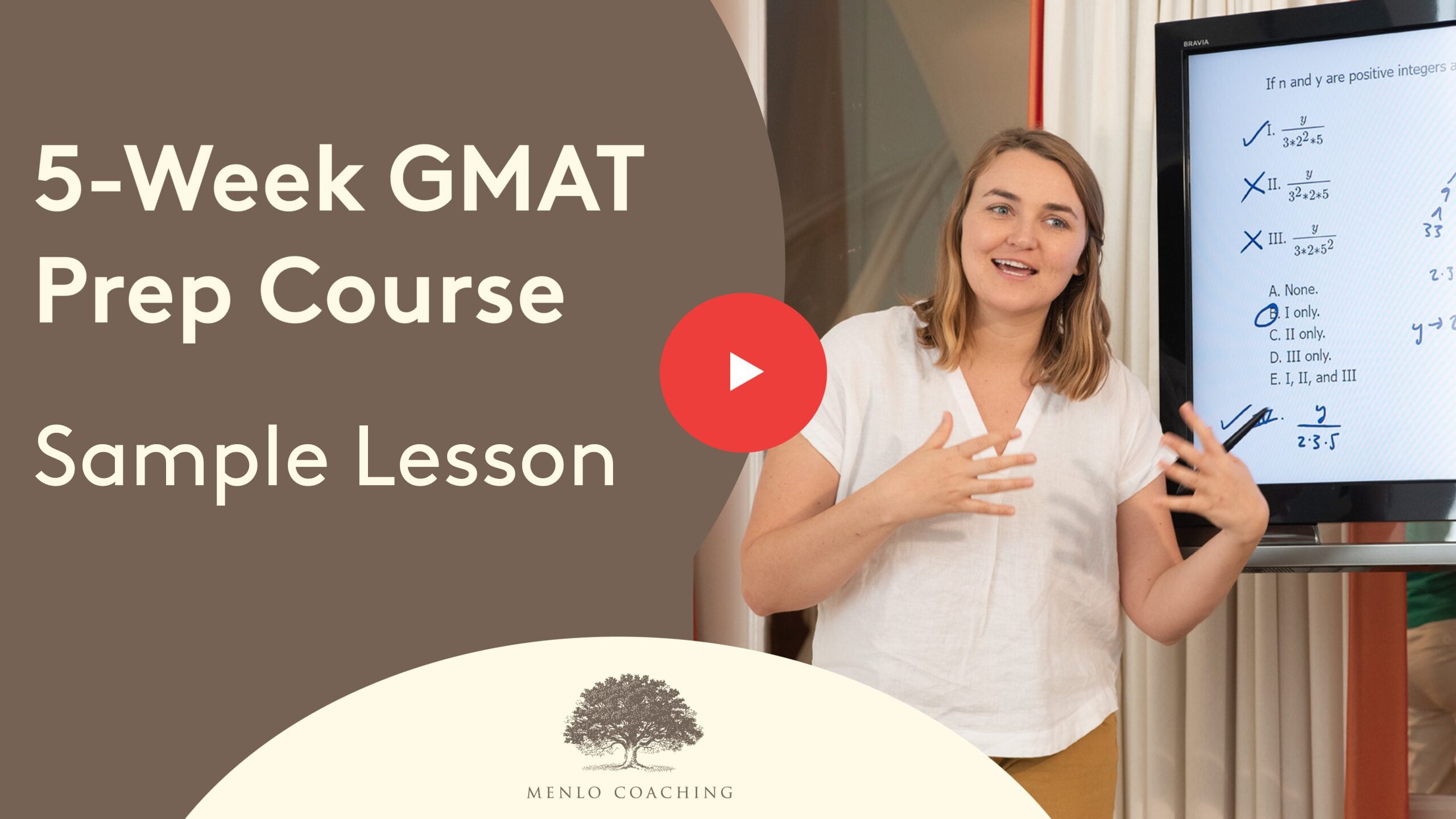 GMAT Sample Lesson