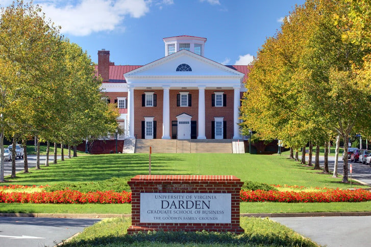 The Darden School of Business located at the University of Virginia in Charlottesville.