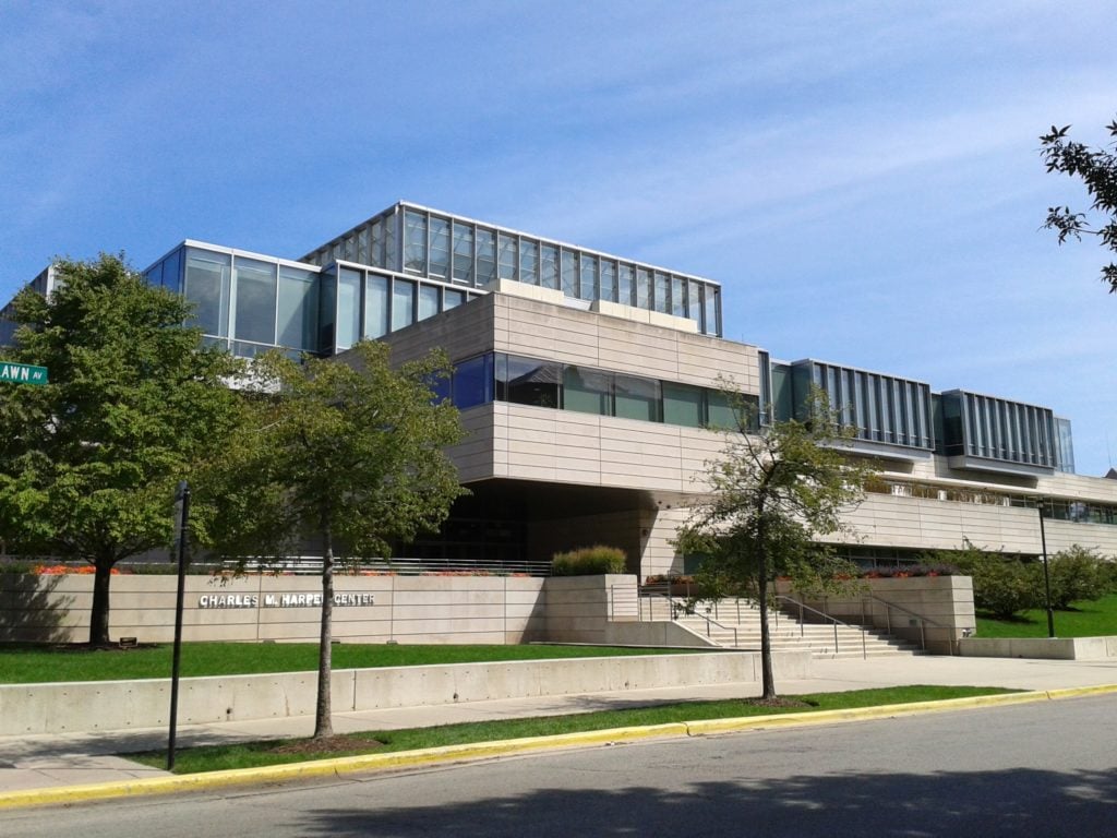 The Charles M. Harper Center, the University of Chicago Booth.