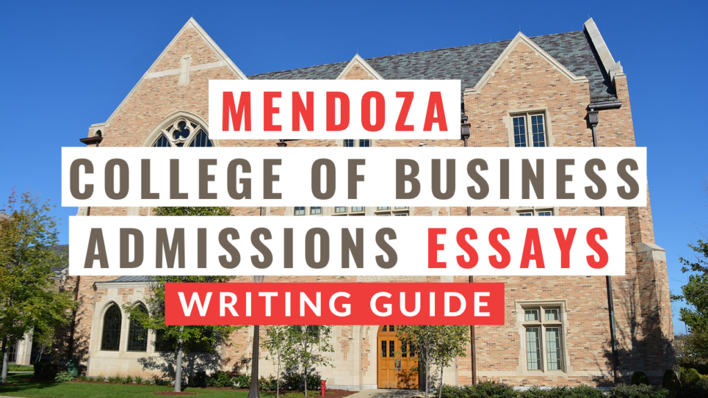 notre dame mba essays