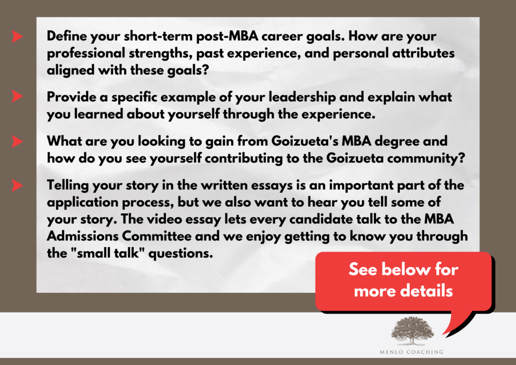 emory mba video essay